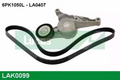 LUCAS ENGINE DRIVE lak0099 -  Поликлиновой ременный комплект